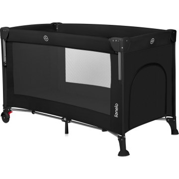 Lionelo - Cestovní postýlka 3v1 ELLEN Black Carbon