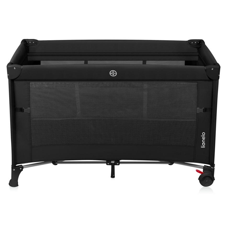 Lionelo - Cestovní postýlka 3v1 ELLEN Black Carbon