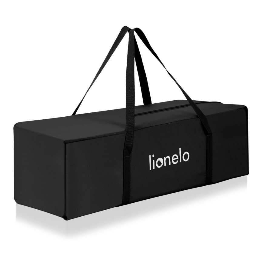 Lionelo - Cestovní postýlka 3v1 ELLEN Black Carbon