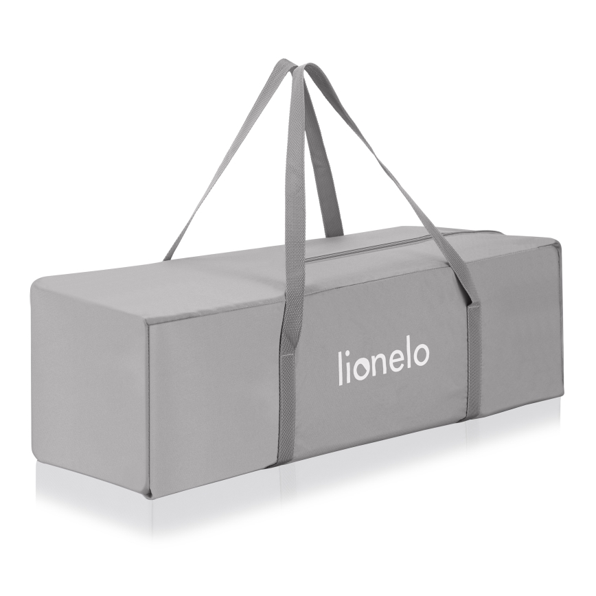 Lionelo - Cestovní postýlka 3v1 ELLEN Grey Concrete