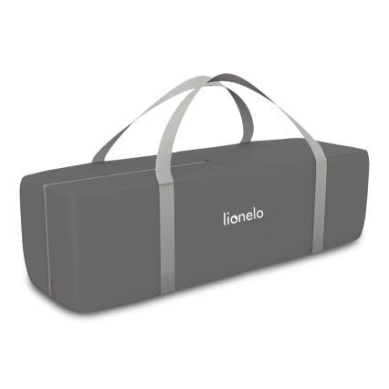 Lionelo - Cestovní postýlka FLOWER Grey Scandi