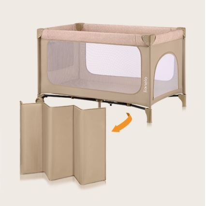 Lionelo - Cestovní postýlka JASMIN EASY FOLD Beige Sand