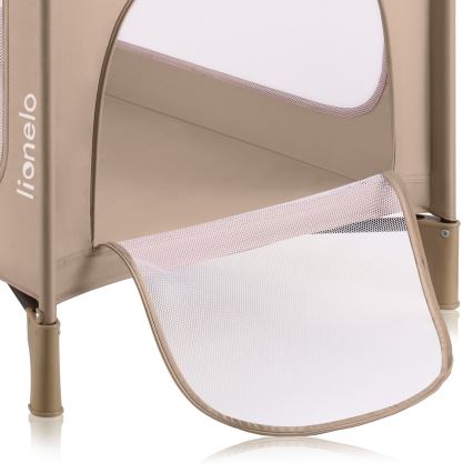 Lionelo - Cestovní postýlka JASMIN EASY FOLD Beige Sand