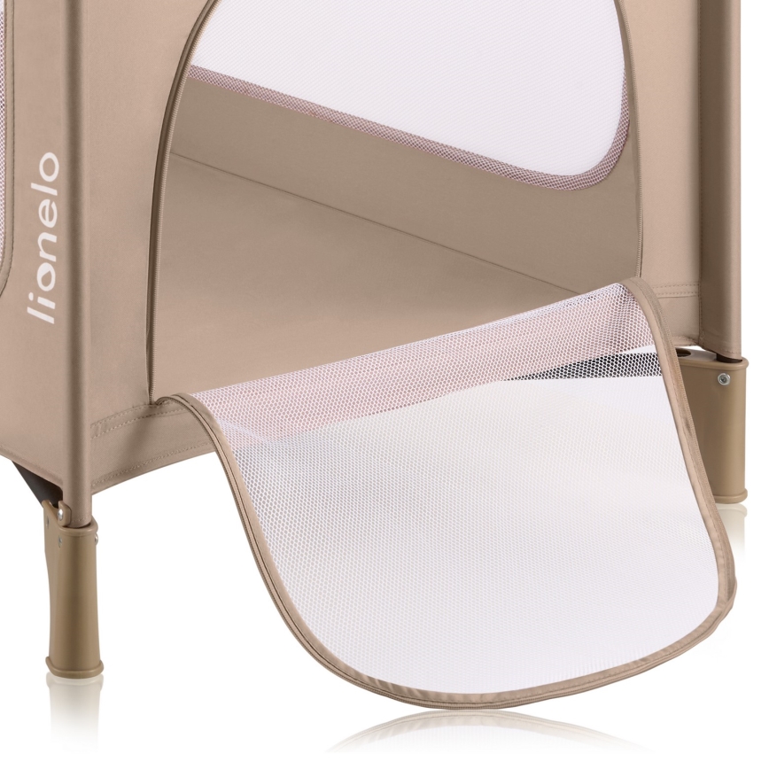 Lionelo - Cestovní postýlka JASMIN EASY FOLD Beige Sand