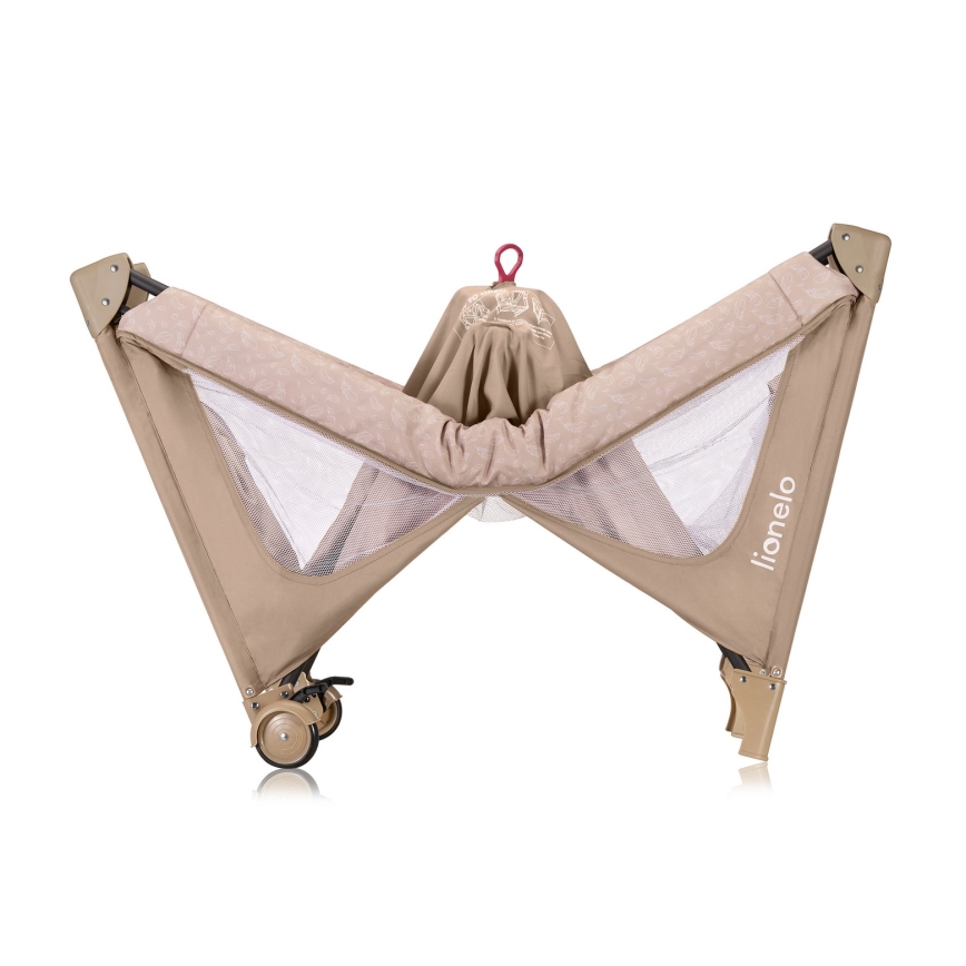 Lionelo - Cestovní postýlka JASMIN EASY FOLD Beige Sand