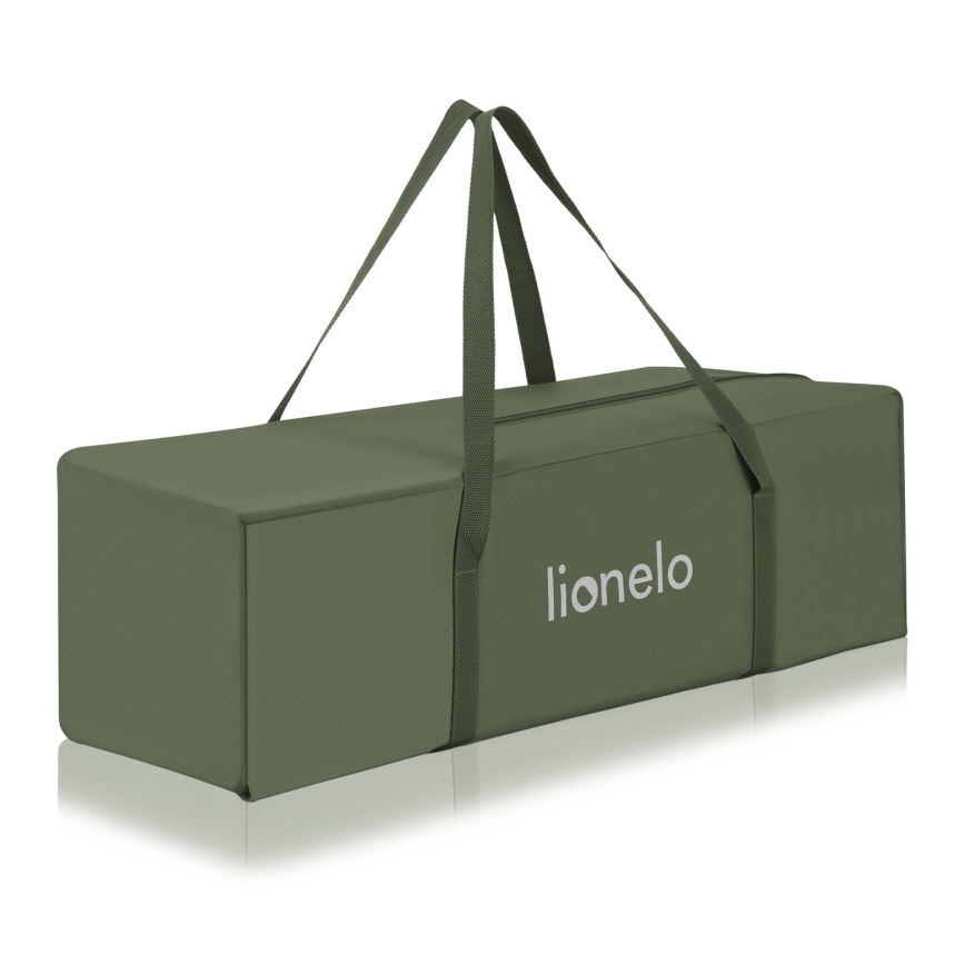 Lionelo - Cestovní postýlka JASMIN EASY FOLD Green Olive