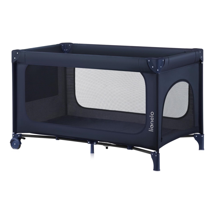 Lionelo - Cestovní postýlka JASMIN EASY FOLD Navy Blue