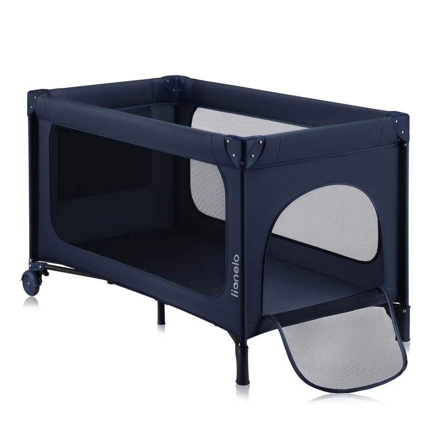 Lionelo - Cestovní postýlka JASMIN EASY FOLD Navy Blue