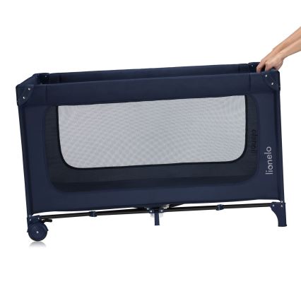 Lionelo - Cestovní postýlka JASMIN EASY FOLD Navy Blue