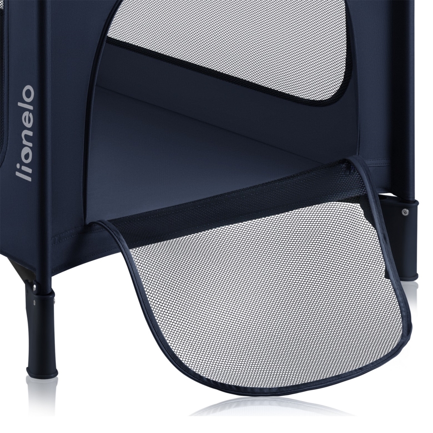 Lionelo - Cestovní postýlka JASMIN EASY FOLD Navy Blue