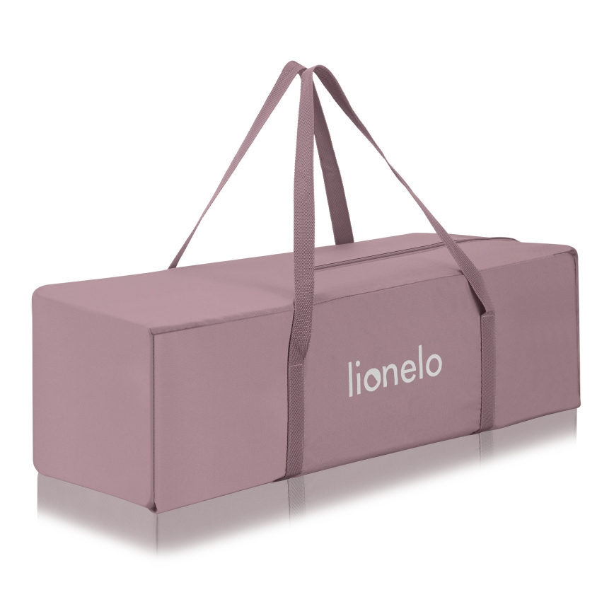 Lionelo - Cestovní postýlka LAURA Pink Nude