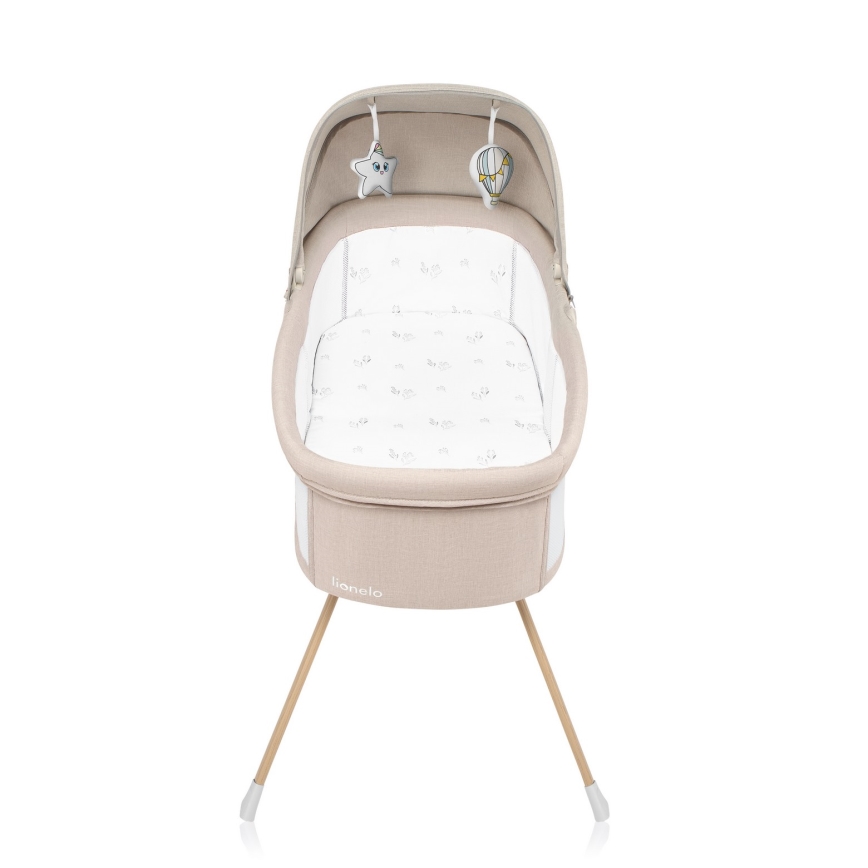 Lionelo - Cestovní postýlka MALIN EVO Beige Natural