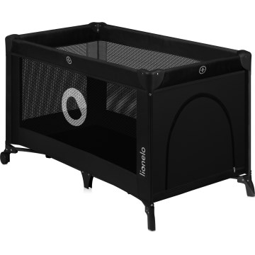 Lionelo - Cestovní postýlka STEFI Black Carbon