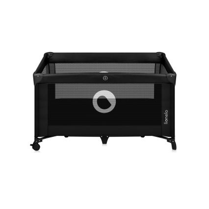 Lionelo - Cestovní postýlka STEFI Black Carbon