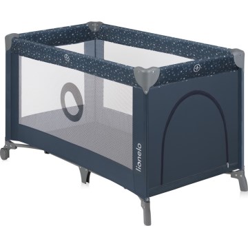 Lionelo - Cestovní postýlka STEFI Blue Grey