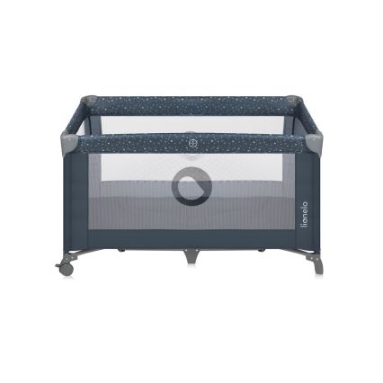 Lionelo - Cestovní postýlka STEFI Blue Grey