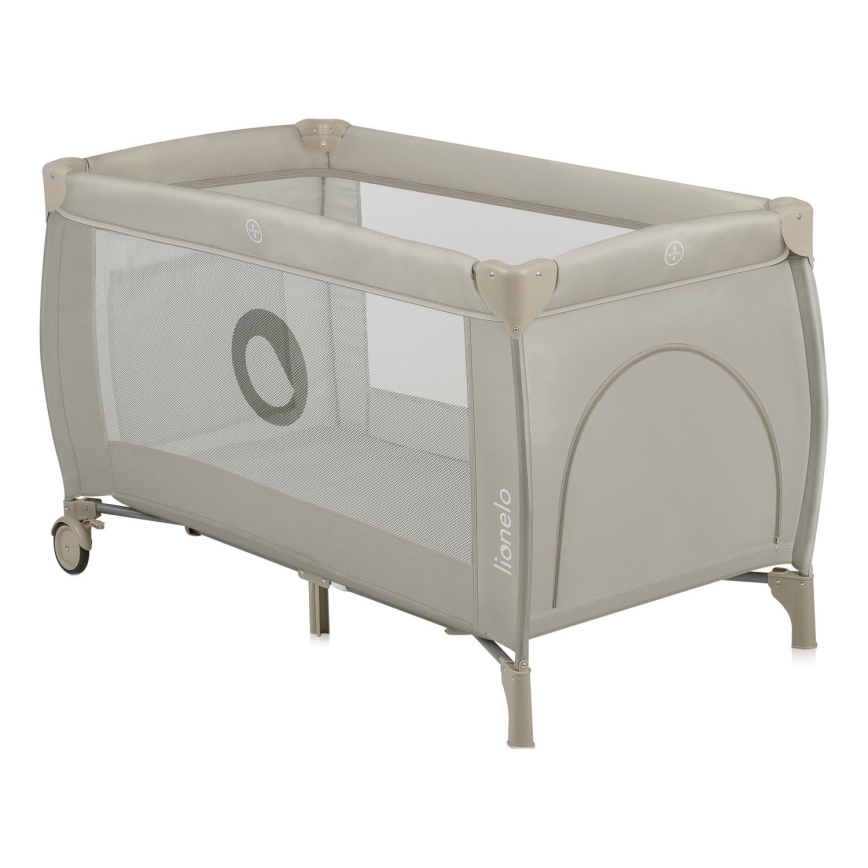 Lionelo - Cestovní postýlka STEFI PLUS Beige Cappuccino