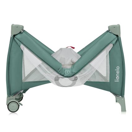 Lionelo - Cestovní postýlka STEFI PLUS Green Olive