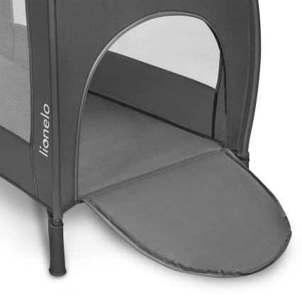 Lionelo - Cestovní postýlka STEFI PLUS Grey White