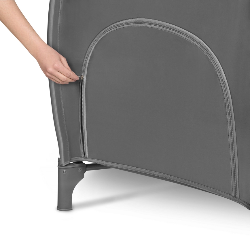 Lionelo - Cestovní postýlka STEFI PLUS Grey White