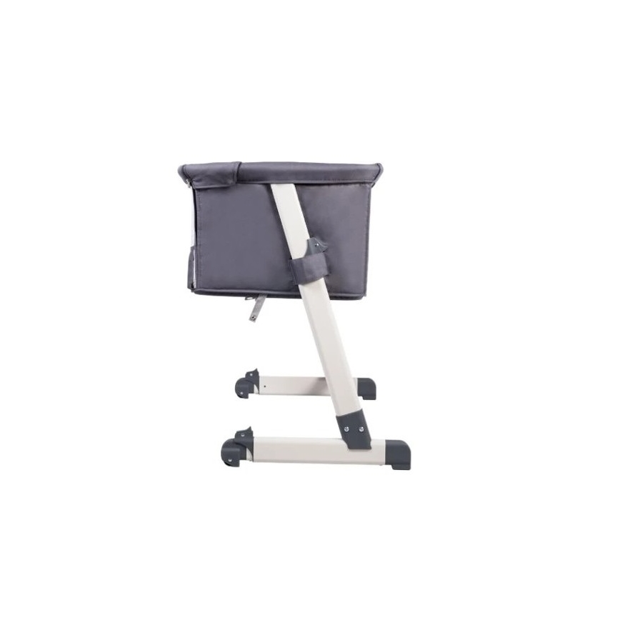 Lionelo - Cestovní postýlka THEO Dark Grey