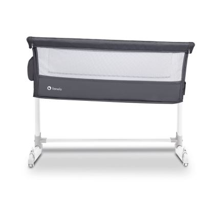 Lionelo - Cestovní postýlka THEO Dark Grey