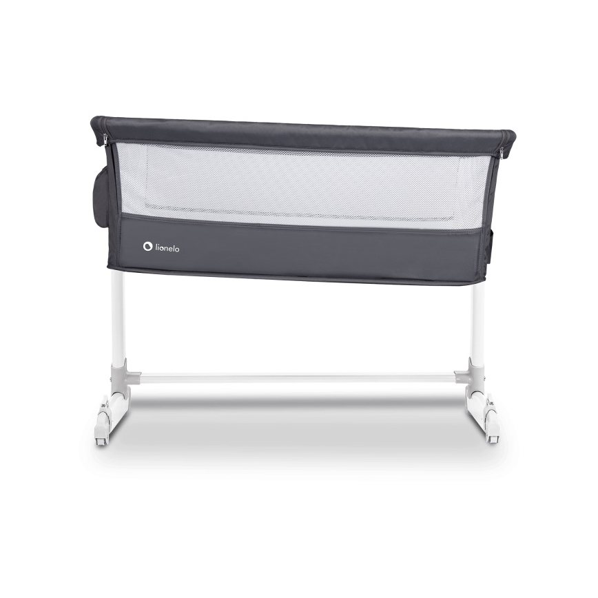 Lionelo - Cestovní postýlka THEO Dark Grey