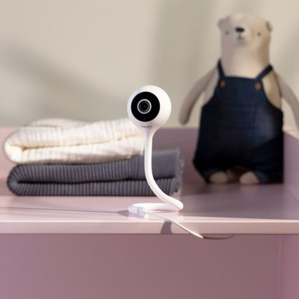 Lionelo - Chytrá dětská chůvička BABYLINE SMART Wi-Fi White