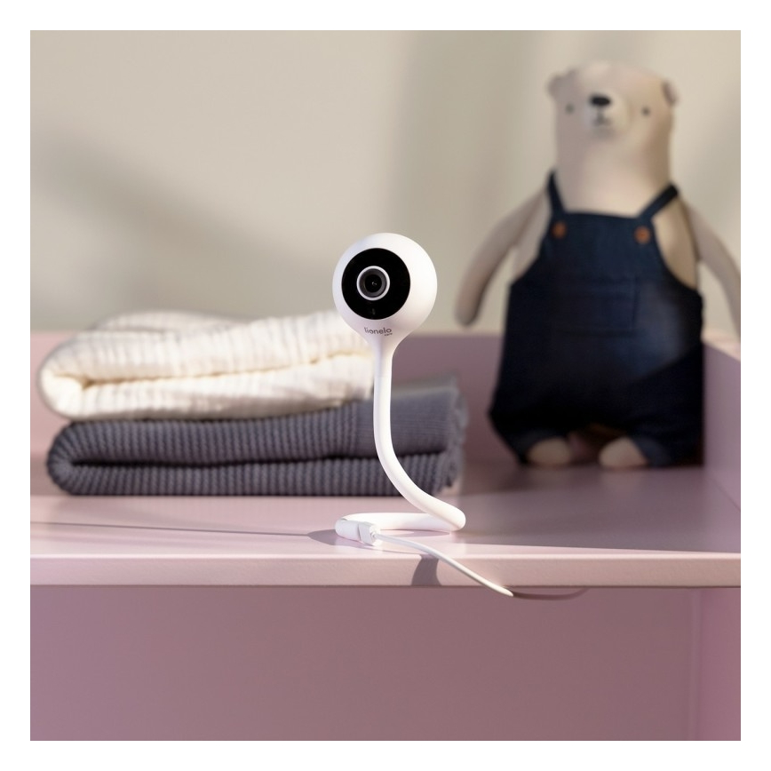 Lionelo - Chytrá dětská chůvička BABYLINE SMART Wi-Fi White