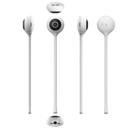 Lionelo - Chytrá dětská chůvička BABYLINE SMART Wi-Fi White