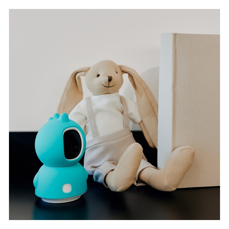 Lionelo - Chytrá dětská chůvička BABYLINE VIEW Wi-Fi 5V White