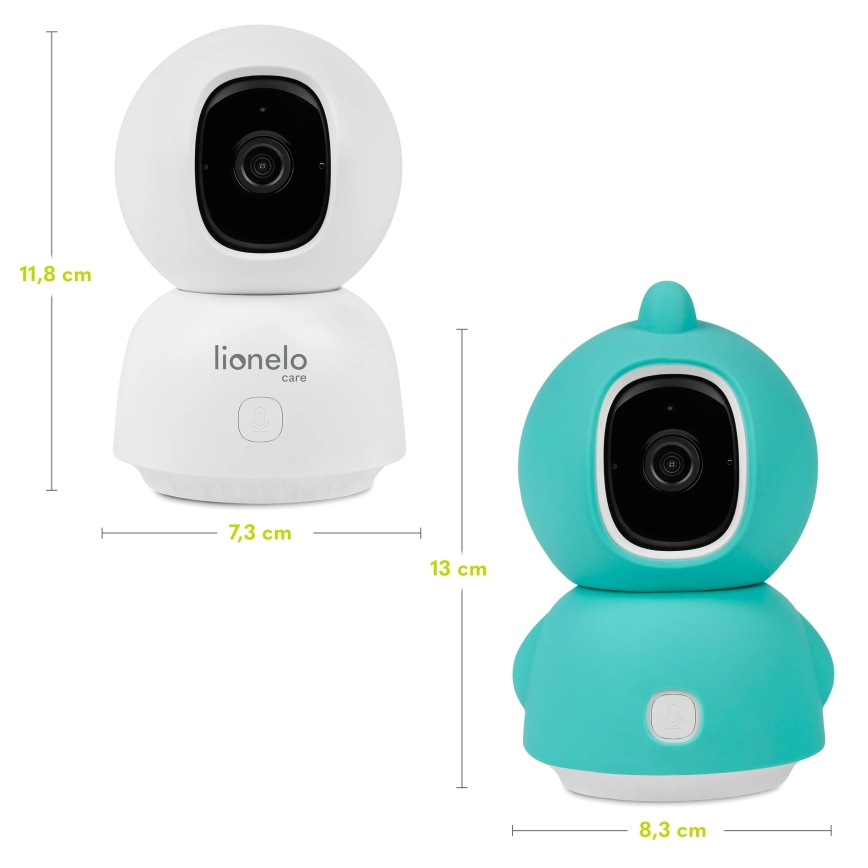 Lionelo - Chytrá dětská chůvička BABYLINE VIEW Wi-Fi 5V White