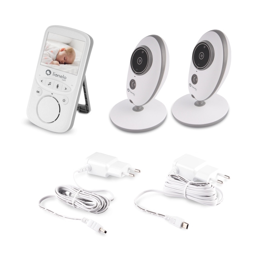 Lionelo - Dětská chůvička s monitorem BABYLINE 5.1 230V 1000 mAh