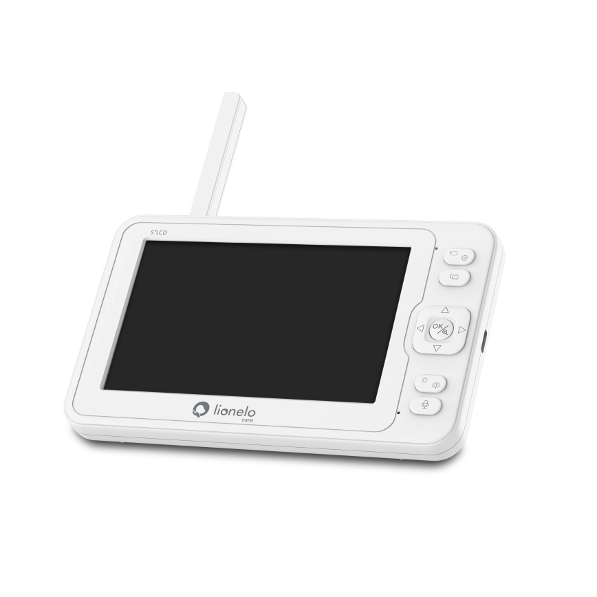 Lionelo - Dětská chůvička s monitorem BABYLINE 6.2 5V 3600 mAh