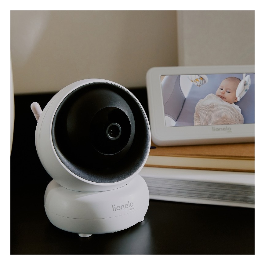 Lionelo - Dětská chůvička s monitorem BABYLINE 8.3 5V 3600 mAh