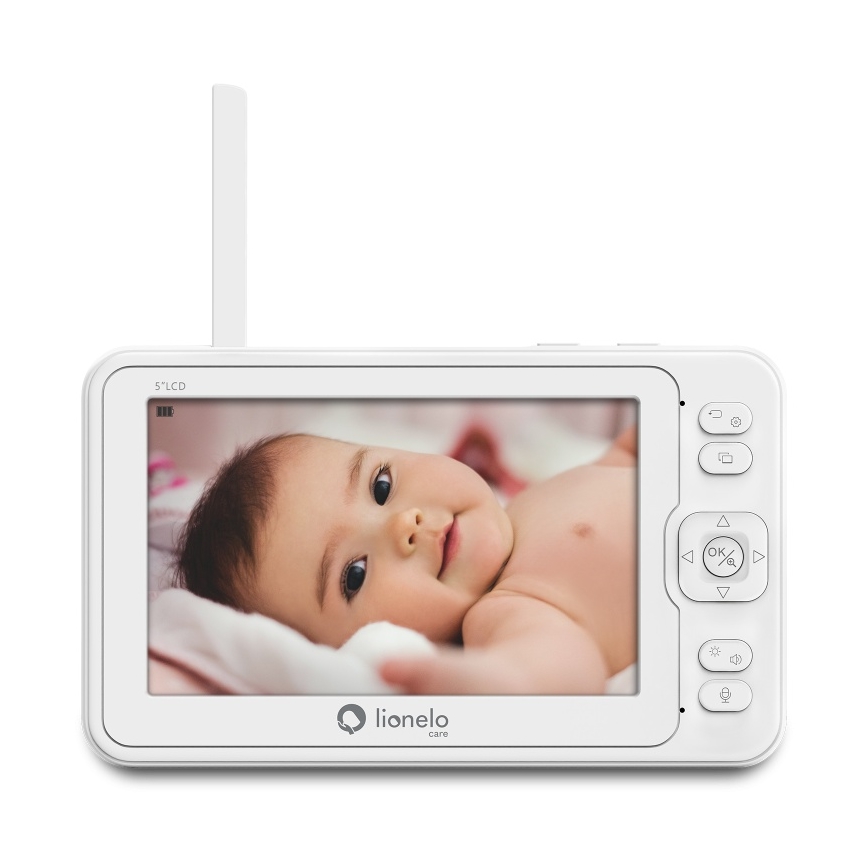 Lionelo - Dětská chůvička s monitorem BABYLINE 8.3 5V 3600 mAh