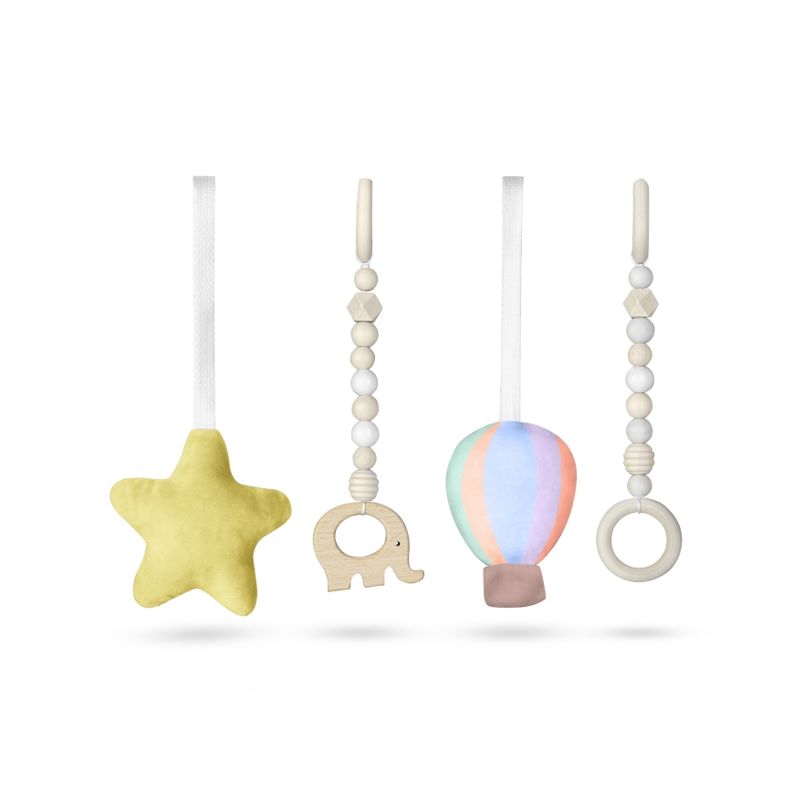 Lionelo - Dětská dřevěná hrazdička ANIS