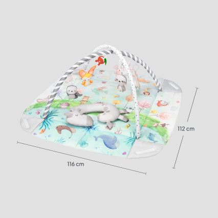 Lionelo - Dětská hrací deka ANIKA Natural