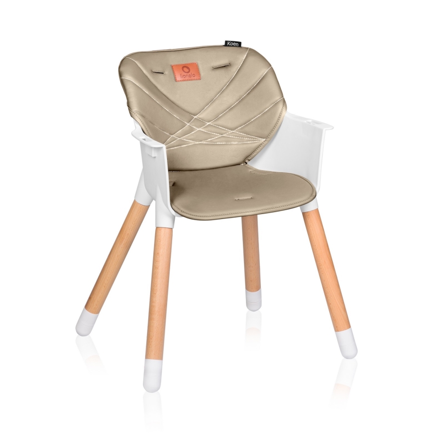 Lionelo - Dětská jídelní židle 2v1 KOEN Beige Sand