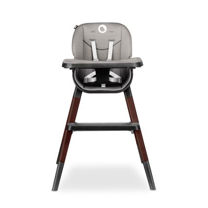 Lionelo - Dětská jídelní židle 2v1 MONA Black Onyx