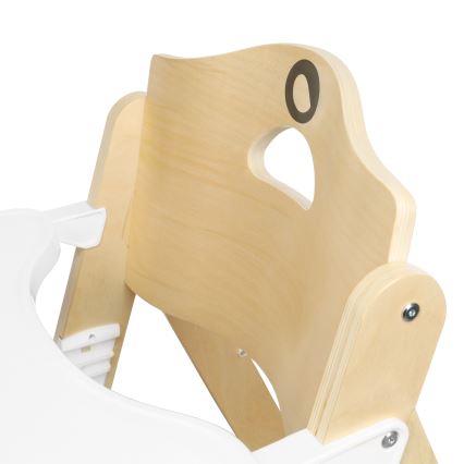 Lionelo - Dětská jídelní židle 3v1 FLORIS White Natural