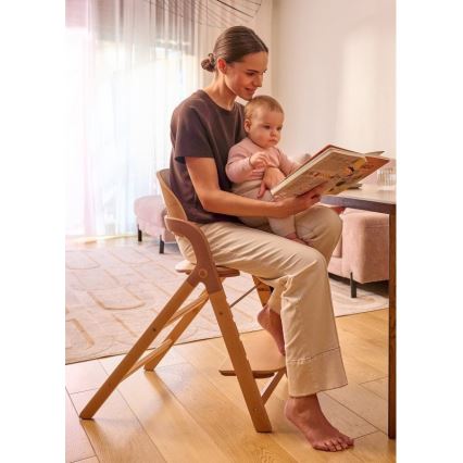 Lionelo - Dětská jídelní židle 3v1 MEGAN White Wood