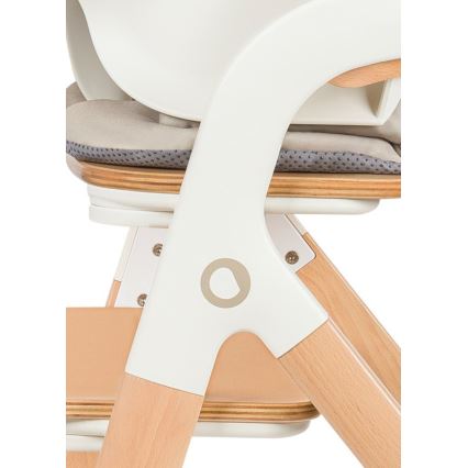 Lionelo - Dětská jídelní židle 3v1 MEGAN White Wood