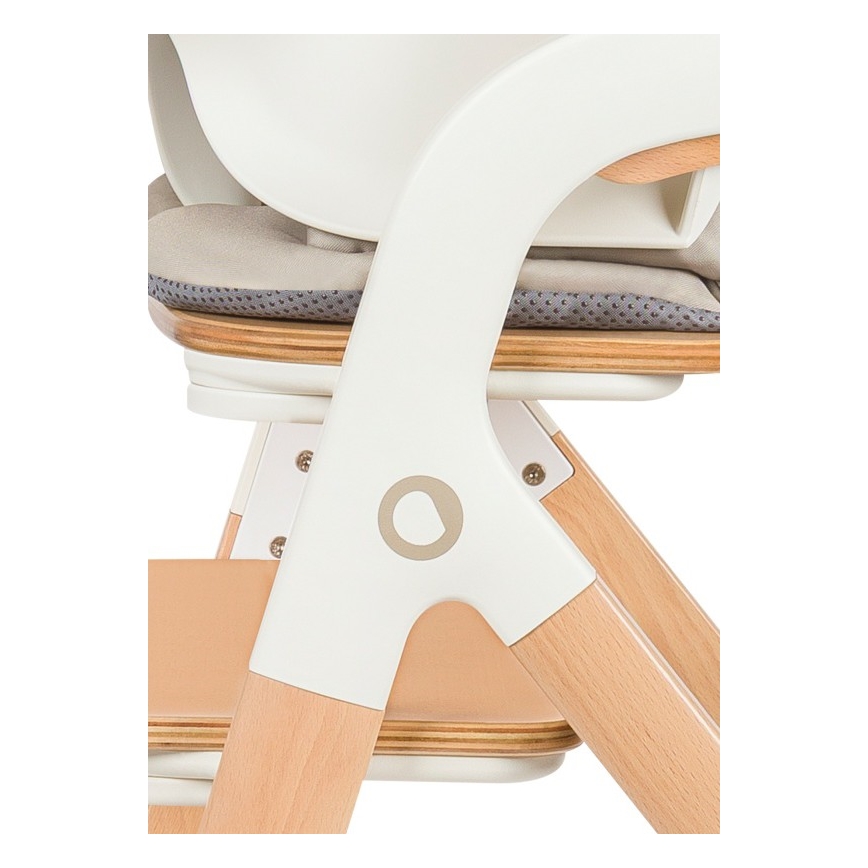 Lionelo - Dětská jídelní židle 3v1 MEGAN White Wood