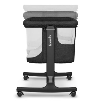 Lionelo - Dětská postýlka 3v1 AURORA Grey Graphite