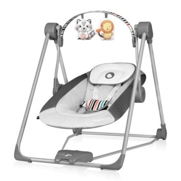 Lionelo - Dětské houpátko OTTO 4xLR14 Cozy Grey