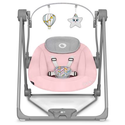 Lionelo - Dětské houpátko OTTO 4xLR14 Pink Baby