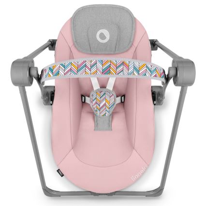 Lionelo - Dětské houpátko OTTO 4xLR14 Pink Baby