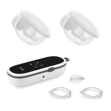 Lionelo - Elektrická nabíjecí duální odsávačka mateřského  mléka TWEE FREE 5V 1500 mAh 150 ml