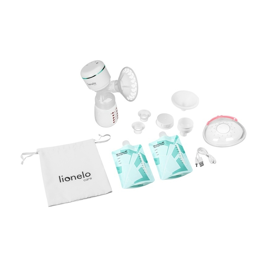 Lionelo - Elektrická nabíjecí odsávačka mateřského mléka FIDI PLUS 5V 1200 mAh 180 ml